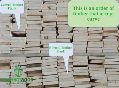 Distinguish curved timber and normal timber.